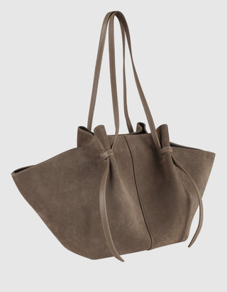 Veloursleder-Tasche Large Mochi