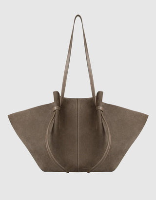 Veloursleder-Tasche Large Mochi
