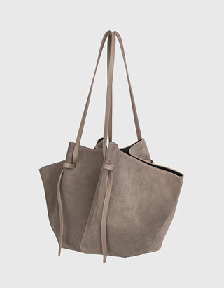 Veloursleder-Tasche Large Mochi