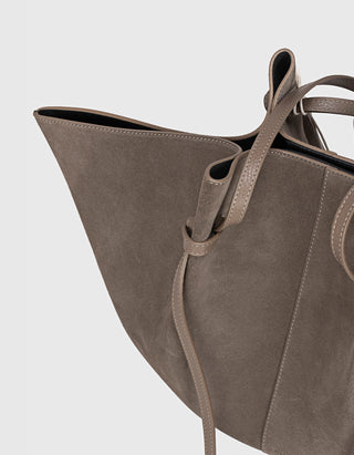 Veloursleder-Tasche Large Mochi