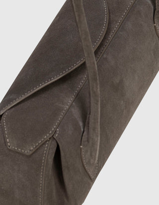 Veloursleder-Tasche Oyster Shoulder Bag