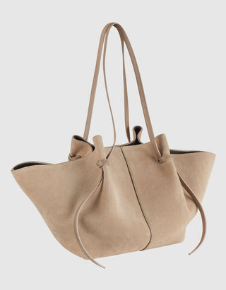 Veloursleder-Tasche Large Mochi