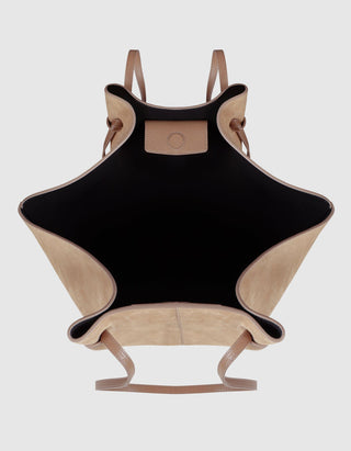 Veloursleder-Tasche Large Mochi