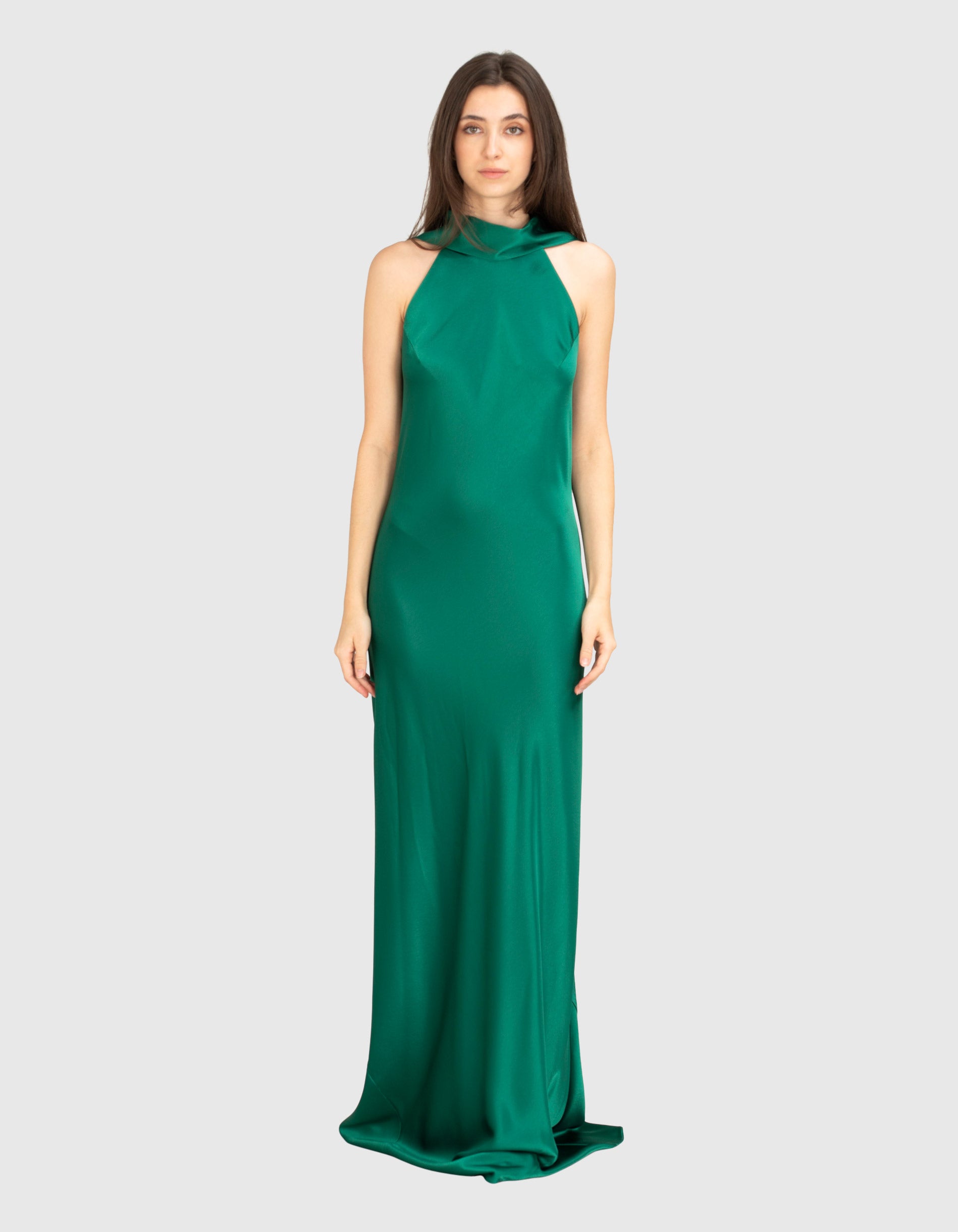 Galvan Ushuaia Dress Galvan Green Dress GALVAN LONDON Maxi-Satin-Kleid Mit Binde-Detail // Sienna Galvan Ushuaia Dress Galvan Green Dress GALVAN LONDON Maxi-Satin-Kleid Mit Binde-Detail // Sienna