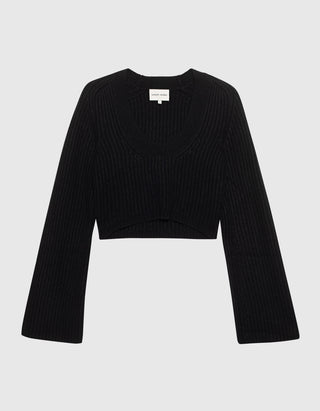 Cropped Kaschmir-Pullover