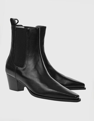 Leder-Stiefelette