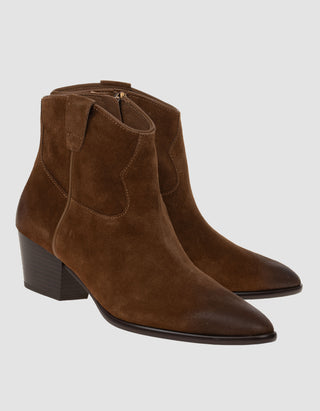 Veloursleder Stiefelette