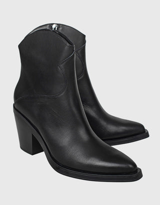 Leder-Stiefelette