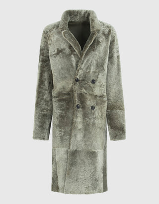 Schafleder-Shearling Wendemantel