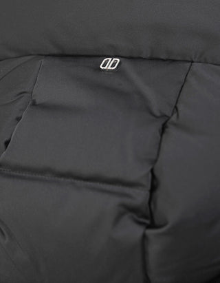 Material-Mix Daunen-Jacke Heka