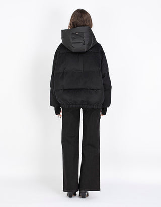 Material-Mix Daunen-Jacke Heka