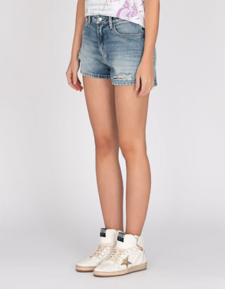 Destroyed Jeans-Shorts