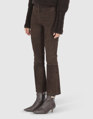 Kick Flare Wildlederhose