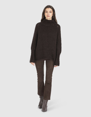 Kick Flare Wildlederhose