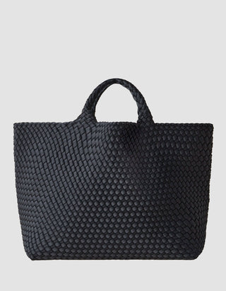 Geflochtene Tote Bag mit herausnehmbarer Pouch