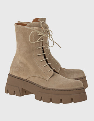 Wildleder Combat Boots