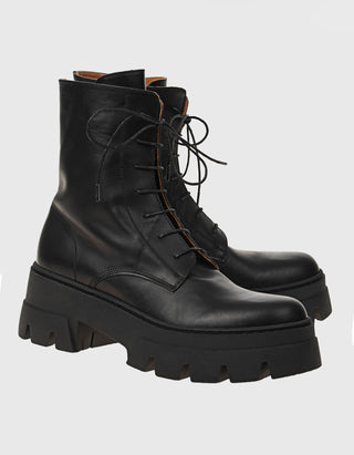 Leder-Combat Boots