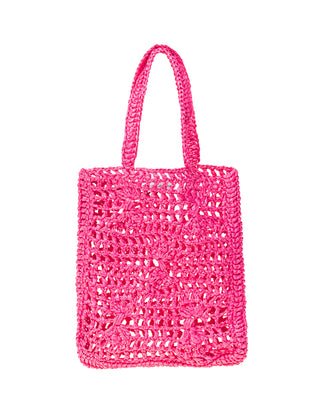 Geflochtene Raffiabast-Shopperbag