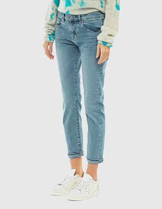 Cropped Low-Rise Jeans