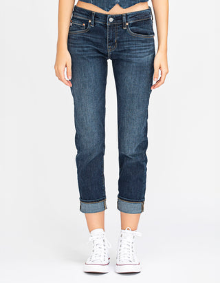 Cropped Slouchy Slim Jeans