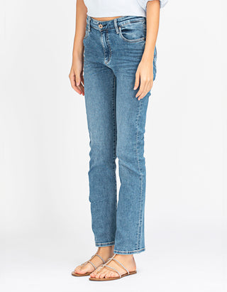 High-Rise Straight-Leg Jeans