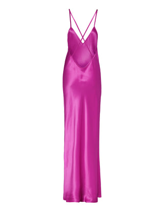 Maxi Seiden-Kleid