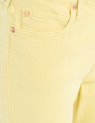 Mid Rise Super Skinny Kick-Flare Jeans