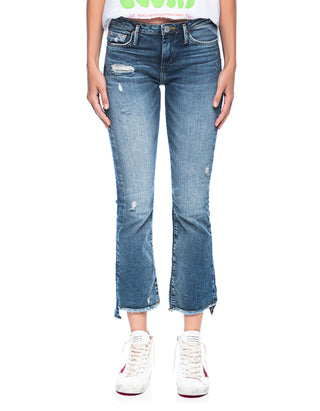 Destroyed Kick-Flare-Jeans