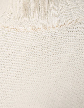 Oversize Woll-Pullover mit Stehkragen