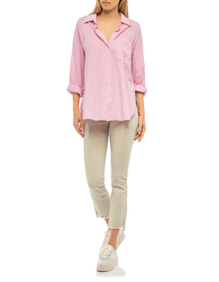 Kick-Flare Cropped Jeans mit offenem Saum
