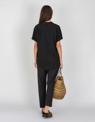 Baumwoll-Hose mit elastischem Bund